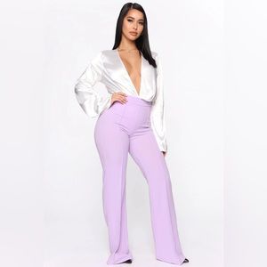 Victoria High Waisted Dress Pants by Fashion Nova